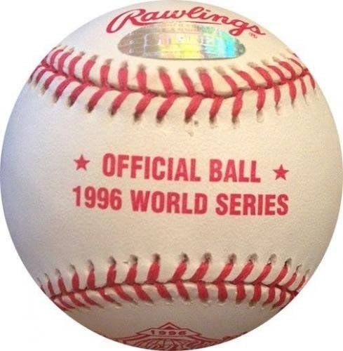 Mariano Rivera Aláírt 1996-Os World Series Baseball Ins 96 WS Champs Auto Steiner - Dedikált Baseball