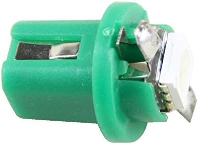 NSLUMO 10db Zöld B8.5D 509T B8.5 5050 SMD Led 1 T5 Lámpa Automatikus Ék Autó Nyomtávú Műszerfal Izzó Műszerfal Hangszer Lámpa 12V (Zöld)