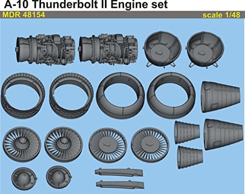 Fémes Részletek MDR48154-1/48 A-10 Thunderbolt II. A motor Beállítása (3D-Nyomtatott)