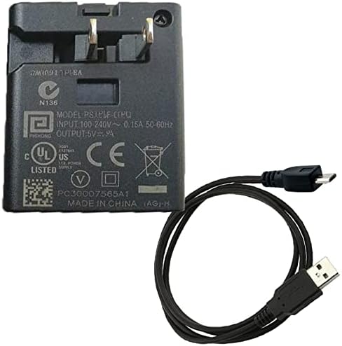 UpBright 5V AC/DC Adapter+Micro USB Töltő Kábel Kompatibilis eufy által Anker HomeVac H11 T2521 T2521161 Akkus Kézi Porszívó 5VDC