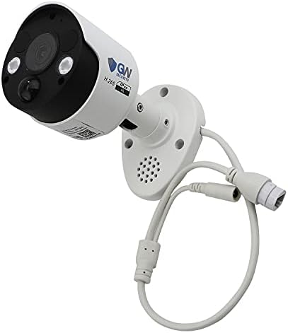 GW Biztonsági 4K-s 8 MEGAPIXELES, 2-utas Audio Spotlámpa Színes éjjellátó Kültéri / Beltéri PoE IP Bullet Kamera (GW8538IP)