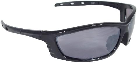 Radián CS1-60 Káosz Védő védőszemüveg, Ezüst Tükör, Lencse, Fekete Keret