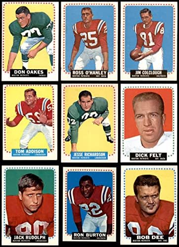 1964 Topps New England Patriots Csapata Set New England Patriots (Set) EX+ Hazafiak