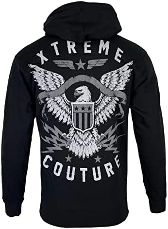 Xtreme Couture által Csapás Férfi Zip Kapucnis Bravenet Fekete