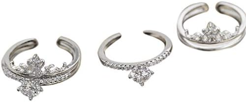 Esküvő & Eljegyzési Gyűrűk Divat Trend Nyitó Állítható Ékszer Női Aranyozott Gyűrű Korona Combo Gyűrűk
