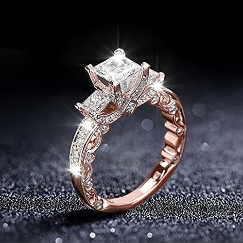 Lánc, Gyűrű Női Gyűrű Szett Méret 7 Gyémánt Gyűrű Népszerű, Gyönyörű Gyűrű Egyszerű Divat Ékszerek Népszerű