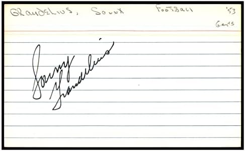 Sonny Grandelius Aláírt Index Kártya 3x5 Dedikált Óriások Michigan Állam 87335 - NFL-Vágott Aláírás