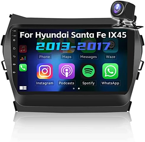 Hyundai Santa Fe IX45 2013-2017 Rádió, Android 11 Egységet az Apple Carplay Android Auto,9 - es érintőképernyő Autó Sztereó