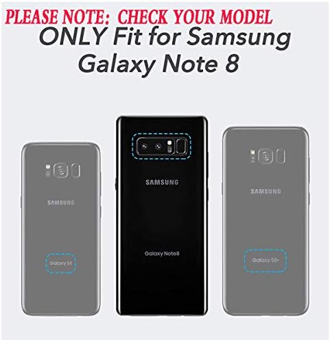 YmhxcY Galaxy Note 8 Esetben Samsung Note 8 Esetben a 3D-s Ívelt Screen Protector[2 Csomag], Páncél Fokozatú Forgó Jogosultja Kitámasztó