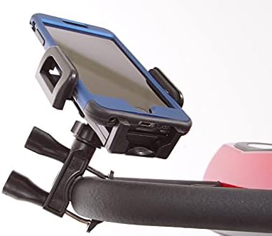 Arany Technológiák Majdnem Egyetemes Mobility Scooter Mobiltelefon Tartó - Csatolja a Kormányrúddal Működik, Android, Apple Telefonok