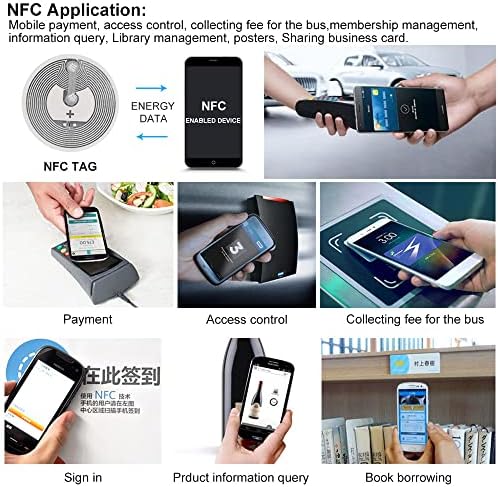 JASAG 20DB Frissített Teljes mértékben Kompatibilis az NFC Matrica, Nagy Kapacitású NTAG 216 Tag, 13.56 MHz-es Írható RFID Intelligens