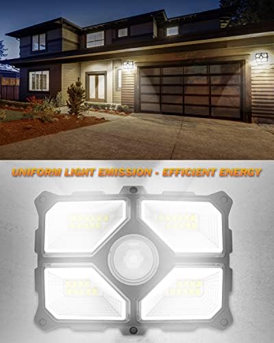 USOKYO Solar Kültéri Világítás, 40 LED-1000LM Vezeték nélküli Biztonsági Mozgásérzékelő, Kültéri Lámpák Napelemes Lámpák Kültéri Vízálló a