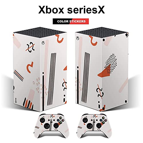 Xbox seriesX vezérlő borító matrica védőtok, Geometria Xbox seriesX teljes vezérlő a csomag matrica védőburkolat (kompatibilis