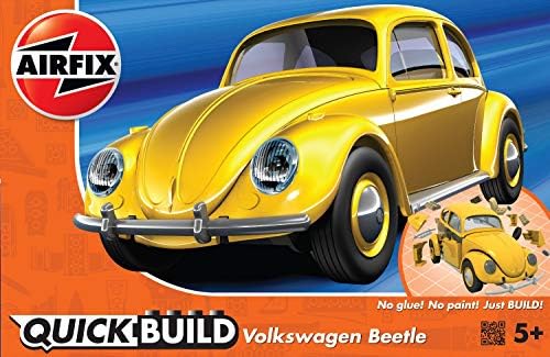 Airfix Quickbuild Volkswagen Bogár, Sárga Épület Modell Kit, Többszínű