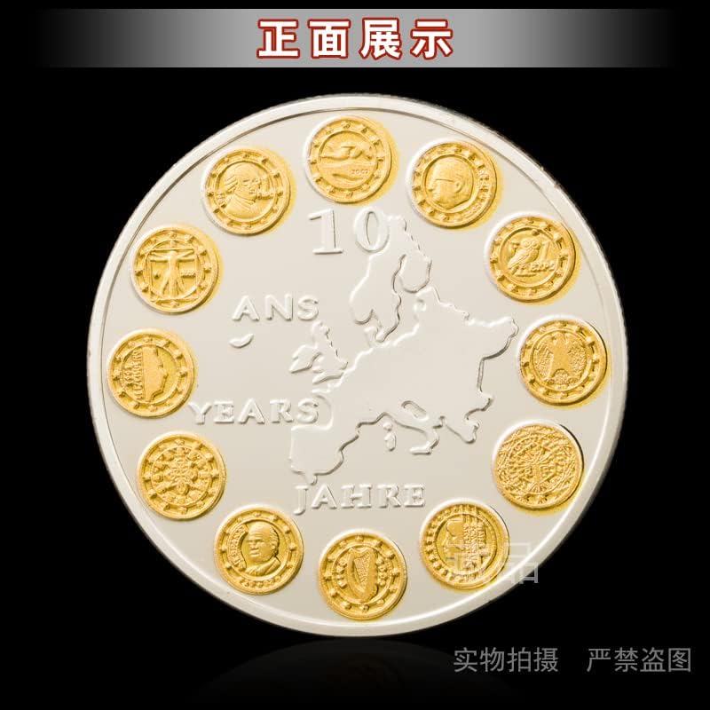 Az Európai Unió Tizenkét Ország Emlékérme Gyűjtemény Aranyozott Ezüst Exchange Két Színű Érmét Euró Zóna Deviza Érmék Emlékérmék Érmek