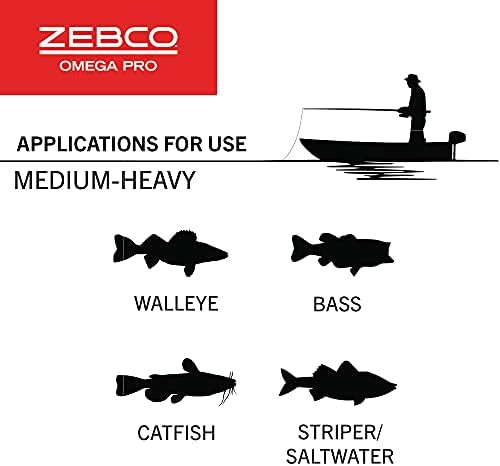 Zebco Omega Pro Spincast Horgász Orsó vagy az Orrszarvú Kemény horgászbot Csomag