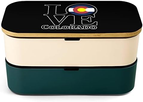 A szerelem Colorado Zászló Ebéd Konténer 2 Rakható Modern B-hu-Doboz Villa, Kanál, az ebédlőben a Munka Iskolai Piknik