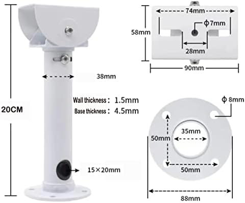 PUYREEINN Megfigyelő Biztonsági Kamera Konzol, Állítható Univerzális Kamera Fali Tartókonzol a CCTV Biztonsági Kamera/IP Kamerák/Dome