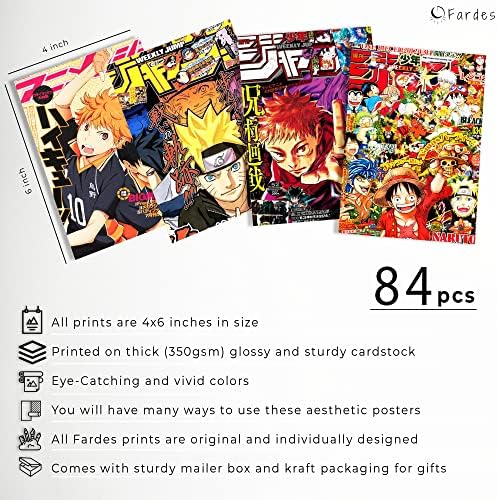 Anime Poszterek Anime Room Decor Esztétikai, 84pcs Manga Fal Kollázs Készlet Anime, Fali Dekor, Aranyos Anime Dolgok a Manga Panelek, jó Anime