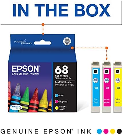 EPSON T068 DURABrite Ultra Tinta Standard Kapacitás Szín Combo Pack (T068520-S), válasszuk a lehetőséget, Epson Stylus Munkaerő-Nyomtatók