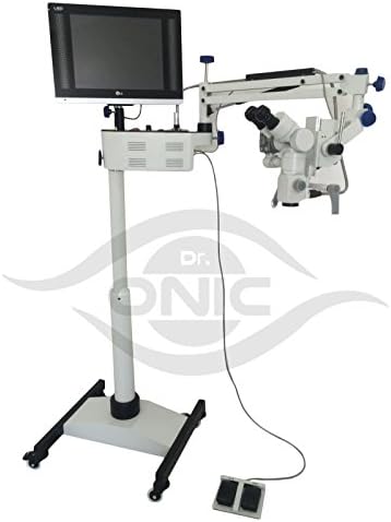 Sebészeti Operációs Mikroszkóp 3 Lépés,Emelet Típus,0-180° Inclinable Távcső,LED kijelző, HD Kamera,Sugár Splitter Dr. Onic
