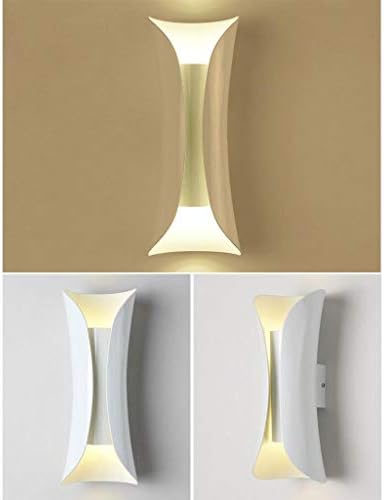 WSZJJ Fali lámpa - Kovácsoltvas Fali Lámpa Kreatív Szoba Hálószoba Wall Art Világítás Lámpa Lámpatest (Színe : Fehér)