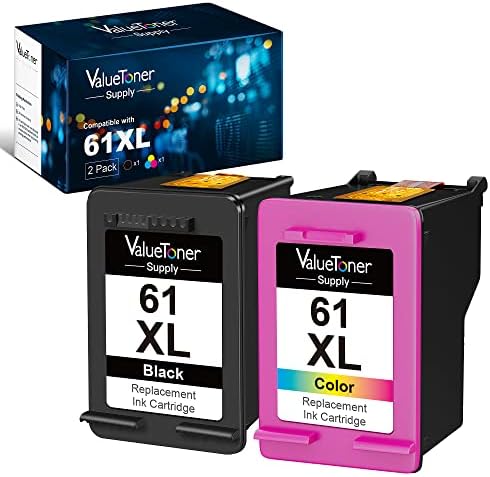 Valuetoner Ellátási 61XL Utángyártott Tinta Csere HP 61 XL Fekete Színű Tintapatron Combo Pack a HP Envy 5530 4502 OfficeJet 4500 2620 DeskJet