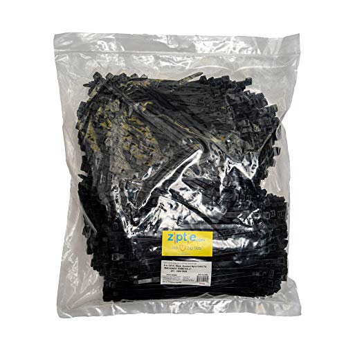 ZipTie.com 8 cm-es Fekete Többcélú Kábel Nyakkendő, 120 kg-os szakítószilárdság, UL, 1000 Csomag