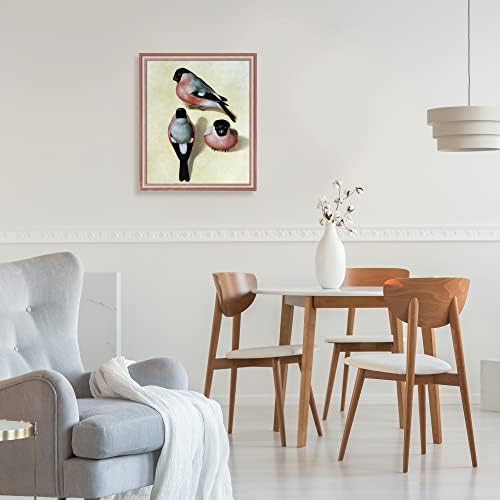 La Egyveleg, Három Bullfinches a Rose Gold Classico Keret, 23 x 27