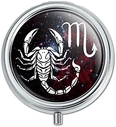 Skorpió a Skorpió Csillagjegy Horoszkóp az Űrben Tabletta Esetben Bizsu díszdobozban