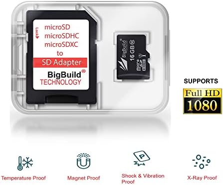 eMemoryCards 16GB Ultra Gyors 80MB/s microSDHC Memória Kártya Doro 1360, 2404, 6620, Mobil 7010