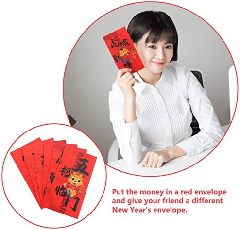 VALICLUD 24pcs Kínai Új Év a Vörös Borítékok Kreatív Red Csomagok Új Év Kellékek Dekoráció