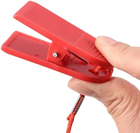 uxcell Fitness Mágnes Kulcs, 32 mm-es Dia. Héj, 20 mm Átm. Mágnes, Univerzális Biztonsági Zár a Legtöbb Futópad, Piros