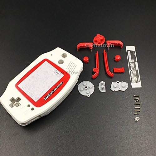 Új, Egyedi Verzió Teljes Ház Shell burkolata Csomag Nintendo Gameboy Advance GBA Javítás Része Fehér&Red.