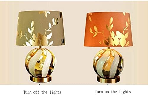 - Asztali Lámpa, Dekorációs Európai Kreatív Arany Kerámia Meleg Hálószoba Tanulmány Nappali Éjjeli/a