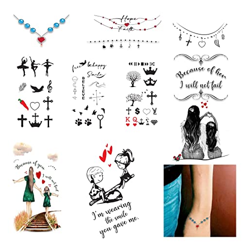 VOORKOMS Készlet 10 Db Gyönyörű Gyűrűk Szív a Lányok, mind A Fiúk Combo Pack Ideiglenes Vízálló Tetoválás Matrica Felnőttek