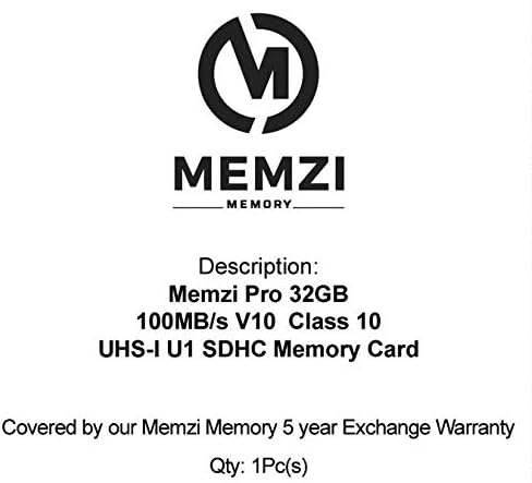 MEMZI PRO 32GB 100MB/s-Osztály 10 V10 SDHC Memória Kártya Kompatibilis Sony Alpha a6000 ILCE-6000, ILCE-6000L, ILCE-6000y esetében