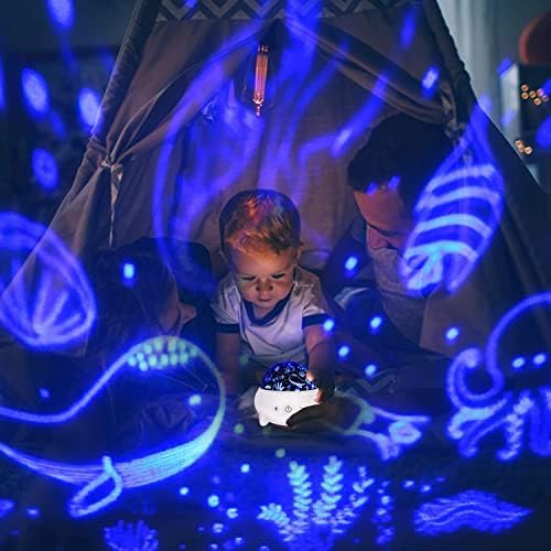 Fugui Éjszakai Fény Gyerekeknek 2 az 1-ben Egyszarvú Ajándékok Egyszarvú Játékok Lányoknak Egyszarvú Éjszakai Fény, 360 fokban