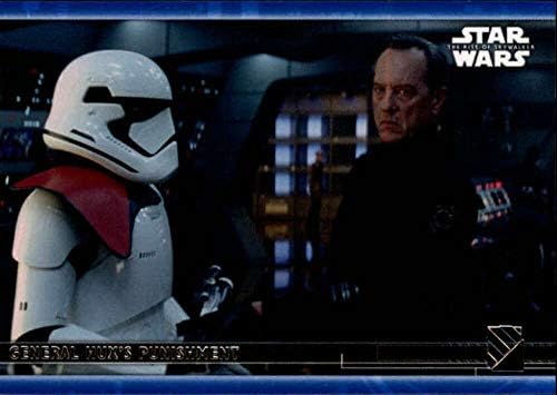2020 Topps Star Wars A Rise of Skywalker Sorozat 2 Kék 45 Általános Hux Büntetés Trading Card