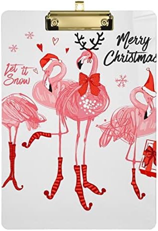 Flamingók Karácsonyi Papírok Ápolási Vágólapra Divat Standard A4 Letter Méretű Vágólapra Lógó Dekoratív Műanyag Vágólap Office Edzők