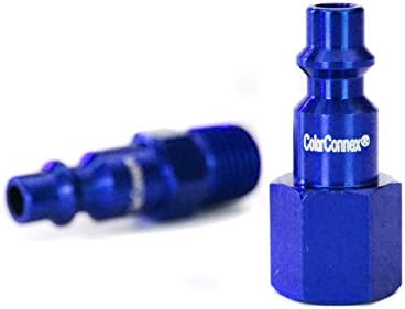 ColorConnex Csatoló & Csatlakozó Készlet, Gépjármű Típus C, 1/4 NPT, Kék, 14-Darab - A72458C