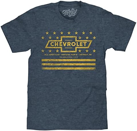 Tee Luv Chevrolet T-Shirt Sárga Stars and Stripes Chevy Póló