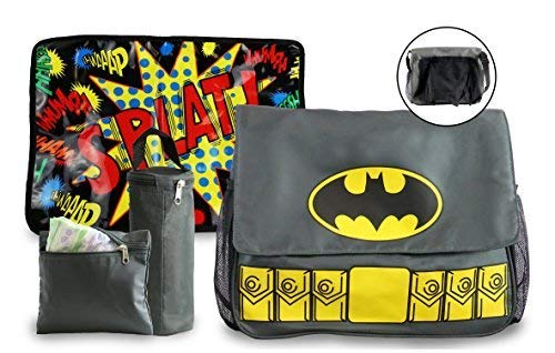 DC Comics Batman Szürke Táskát Tartalmaz Változó Pad, valamint Üveg Tok