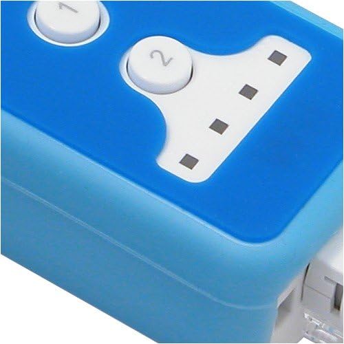 Kék / Szilárd Kék - Prémium 2 Hang Szűz Szilikon Bőr Esetében Nintendo Wii Remote Control & Nunchuku