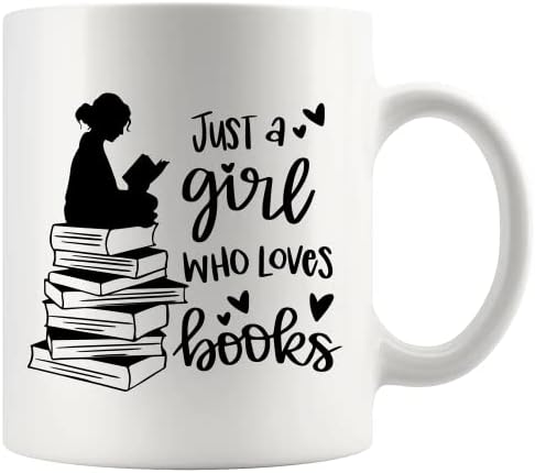 Panvola Csak Egy Lány, Aki Szereti a Könyveket, Könyvet Szerető Ajándék Nő Olvasó Könyvtáros Bögre Könyvmoly Bibliophile Újdonság Drinkware