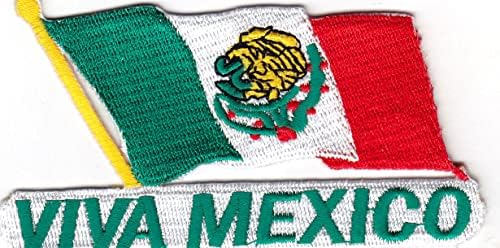 VIVA MEXICO Vas A Patch Mexikói Zászló