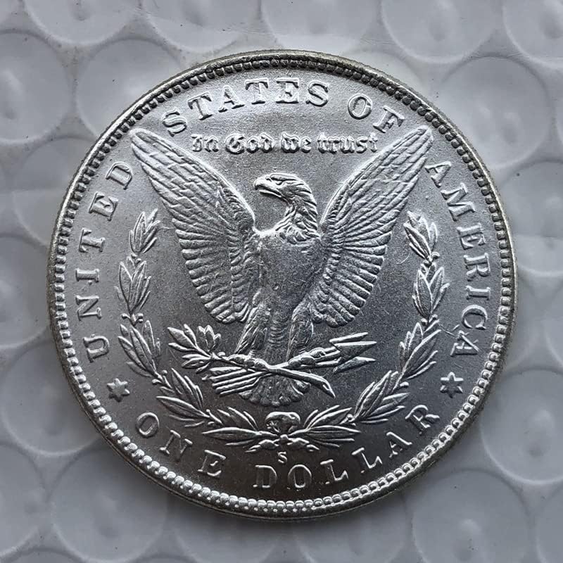 1897S Kiadás Amerikai Morgan Érme Ezüst Dollár Réz ezüstözött Antik Kézműves Külföldi Emlékérme