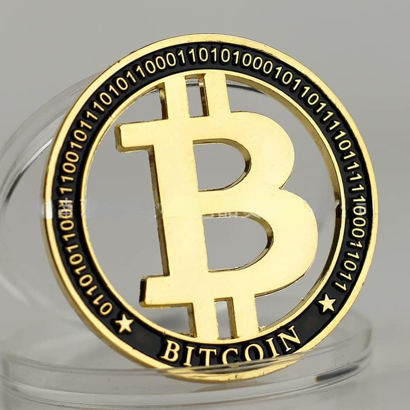 Kreatív Új Bitcoin Digitális Virtuális Valuta Emlékérme Arany Érme Kivájt Arany Érme Gyűjtők