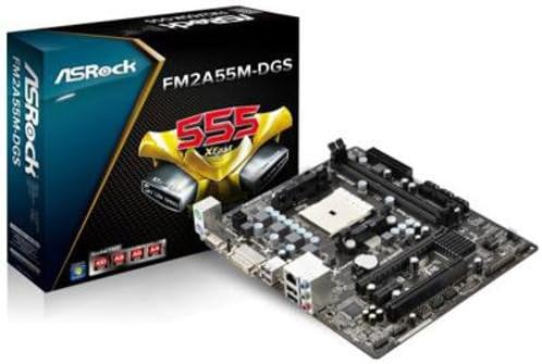 Az ASRock Socket FM2/AMD A55 FCH/DDR3/A&V&GbE/MicroATX Alaplap FM2A55M-DGS