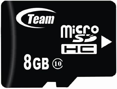8 gb-os MicroSDHC Class 10 Csapat Nagy Sebesség 20 MB/Mp Memória Kártya. Villámgyors Kártya LG SHINE CU720 VU CU915 telefon. Szabad Nagy